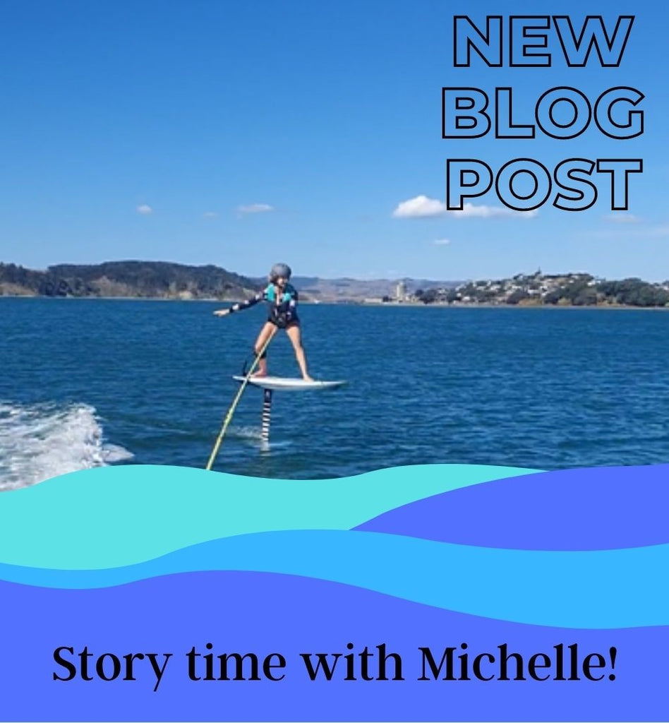 Story time with Michelle learning how to wingfoil! Part #1 learning to hydrofoil.